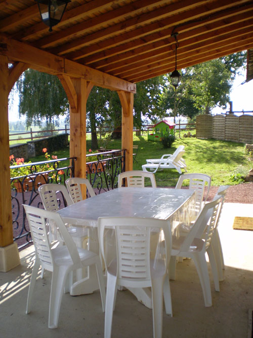 La terrasse du gîte rural